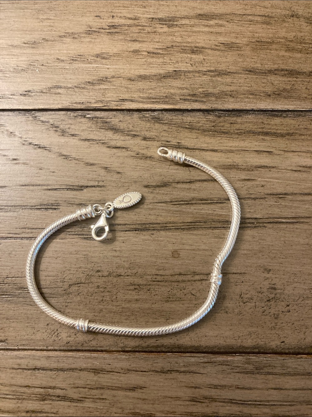 Pandora Sterling Silver Snake Chain Bracelet Sterling Silver